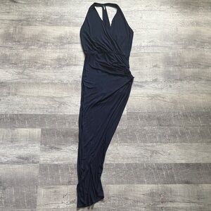 Young Fabulous and Broke High Split Halter Neck Maxi Dress